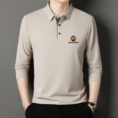 夏メンズ半袖ポロシャツ軽くて大人なメンズビジネスカジュアルラペル薄手万能スポーツTシャツ紳士服ampD7