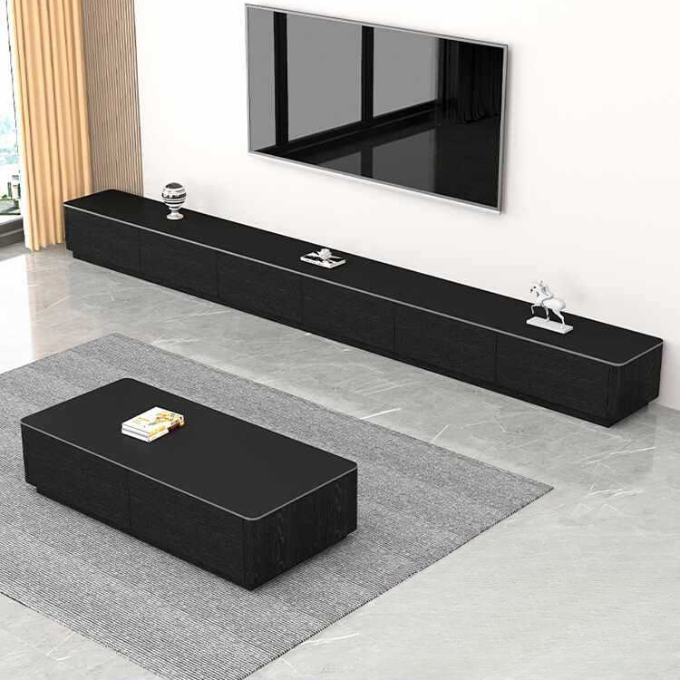 Tv Cabinet Coffee Table Combination Living Room Home 2025 New Small Apartment Simple Floor-Standing Slate Tv Cabinet