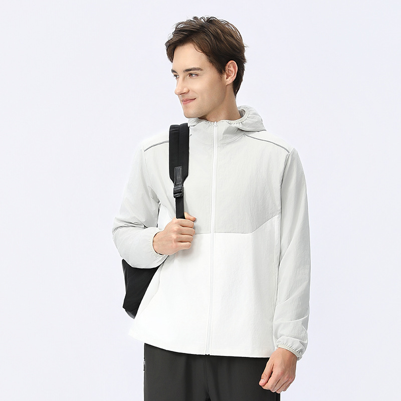 Otoño Lulu correr al aire libre chaqueta ligera y transpirable chaqueta delgada impermeable vestir chaqueta protectora solar chaqueta deportiva