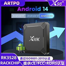 ���QX98K�C픺а�׿14RK3528�p�lWIFIBT5.0���岥����tvbox4K����