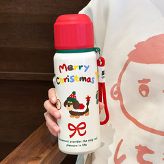 創意落書きクリスマス蓋付き保温カップ316食品級コップ子供保温カップ新型携帯アウトドアカップ