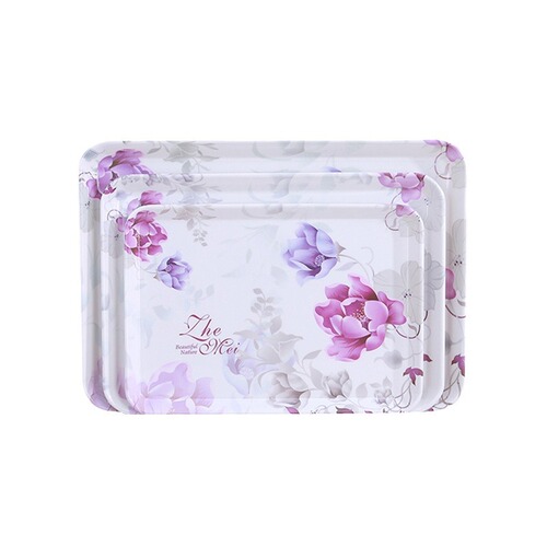 Extra large water cup European-style rectangular tea tray simple hotel living room home melamine tray dinner plate European-style plastic
