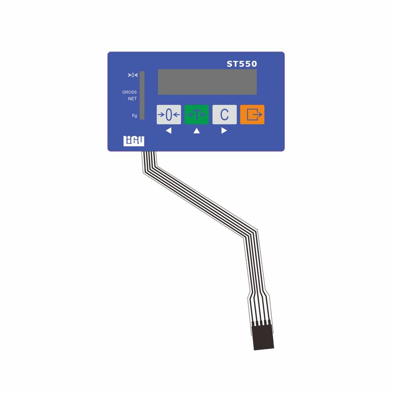 Instrument Film Switch Concave and Convex Key Panel Led Light Pvc Film Touch Key Sticker Control Panel