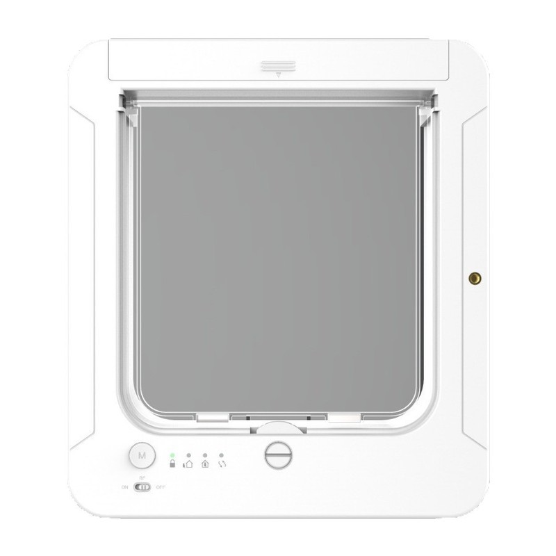 Amazon スマートペットドア 猫ドア 猫穴 RFID 誘導ドアは出入り方向を制御できます ペットドア 猫と犬|undefined