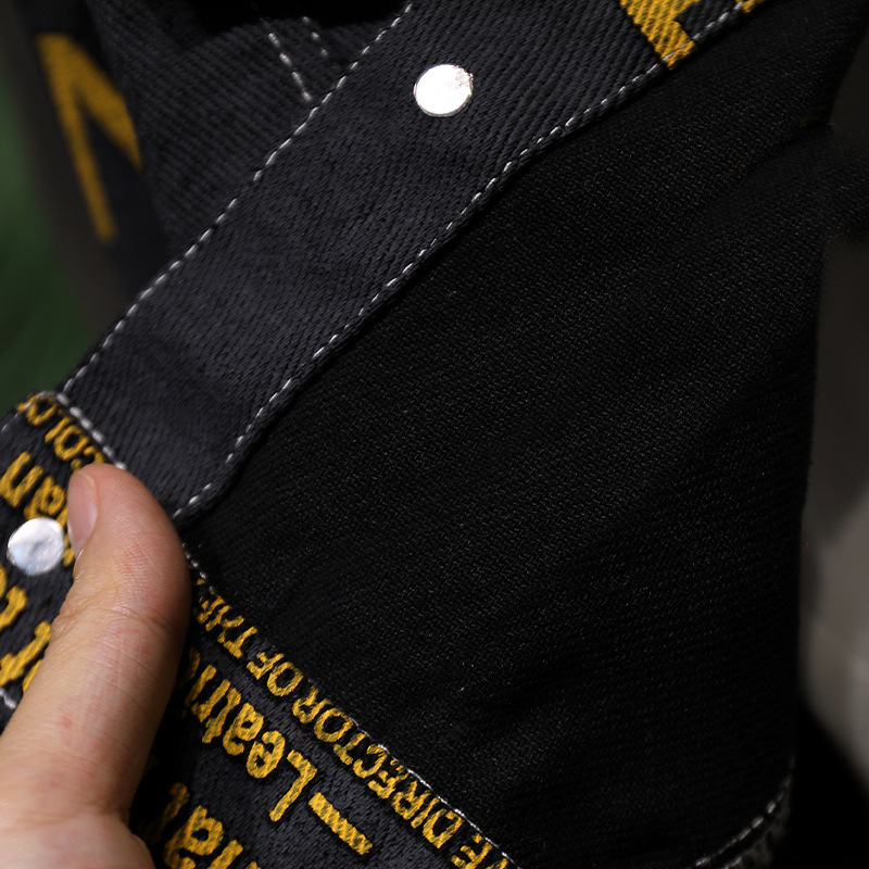 5983 Traje de otoño para niños 2025 Primavera y otoño Nuevo estilo Ropa de mezclilla de la calle frita para niños Traje de dos piezas de estilo occidental para bebés