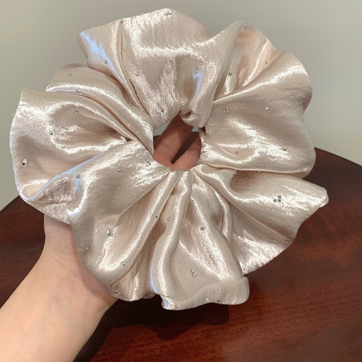 2# silver ins style baby's breath large intestine hair tie about 16cm