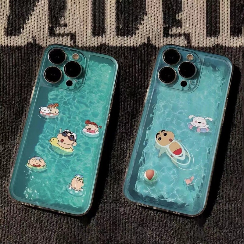Swimming pool Xiaoxin iPhone15/14promax Apple phone case 13/12/11pro soft case xr/xs/8p
