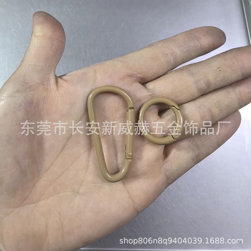 現物焼付塗装亜鉛合金スプリングリングバッグ小円掛け掛けアクセサリー部品開口スプリングバックルカラースプリングリング|undefined
