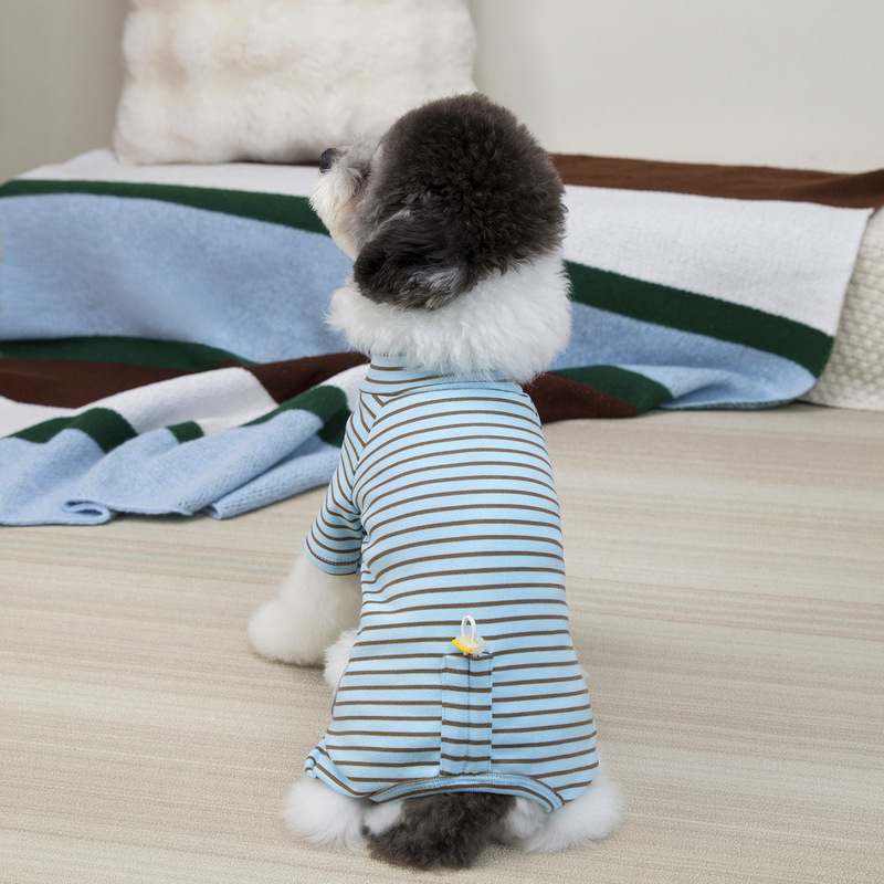 狗狗衣服宠物服装小型犬猫咪秋冬保暖舒适25德绒抽绳四腿家居服|undefined