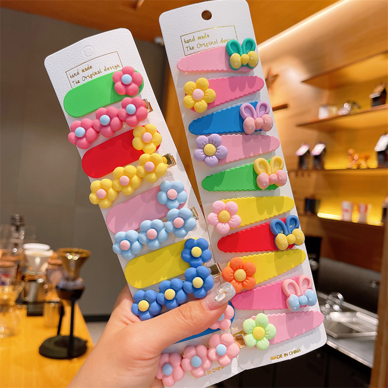 Corea del Sur de los niños de dibujos animados horquilla BB clip tocado bebé frente roto horquilla bebé clip al por mayor