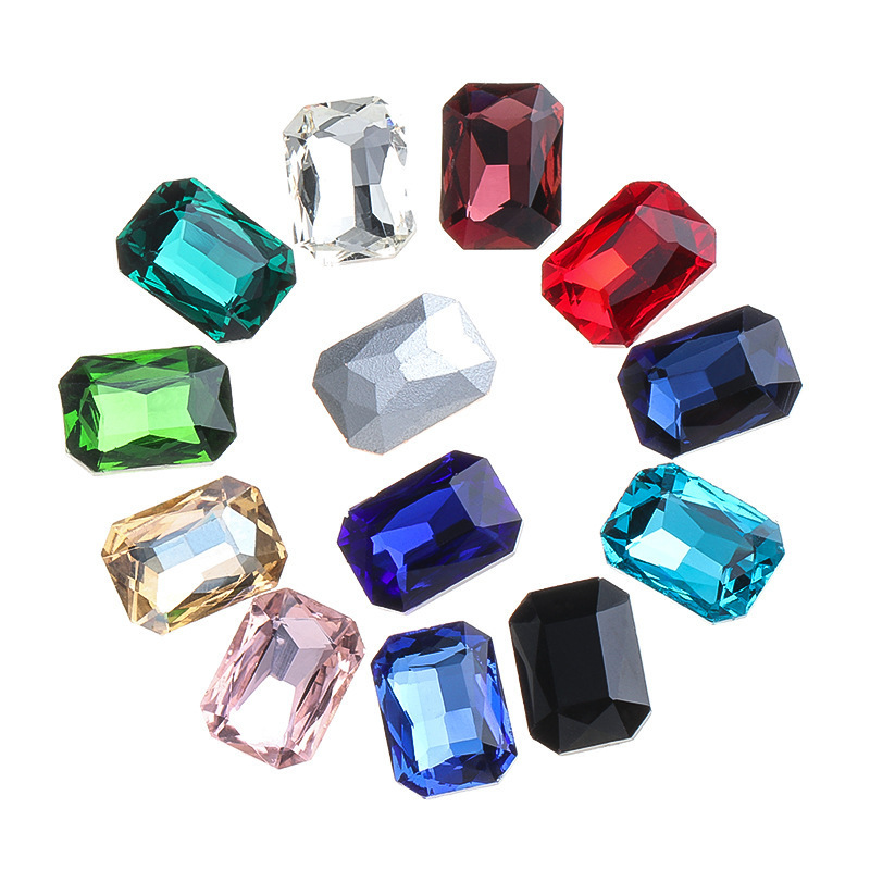 Cross-Border Popular Rectangular Octagonal Pointed Bottom Special-Shaped Glass Diamond Mobile Phone Case Clothing Diamond Accessories Manufacturer Wholesale Rhinestones Cross-Border Popular Rectangular Octagonal Pointed Bottom Special-Shaped Glass Diamond Mobile Phone Case Clothing Diamond Accessories Manufacturer Wholesale Rhinestones