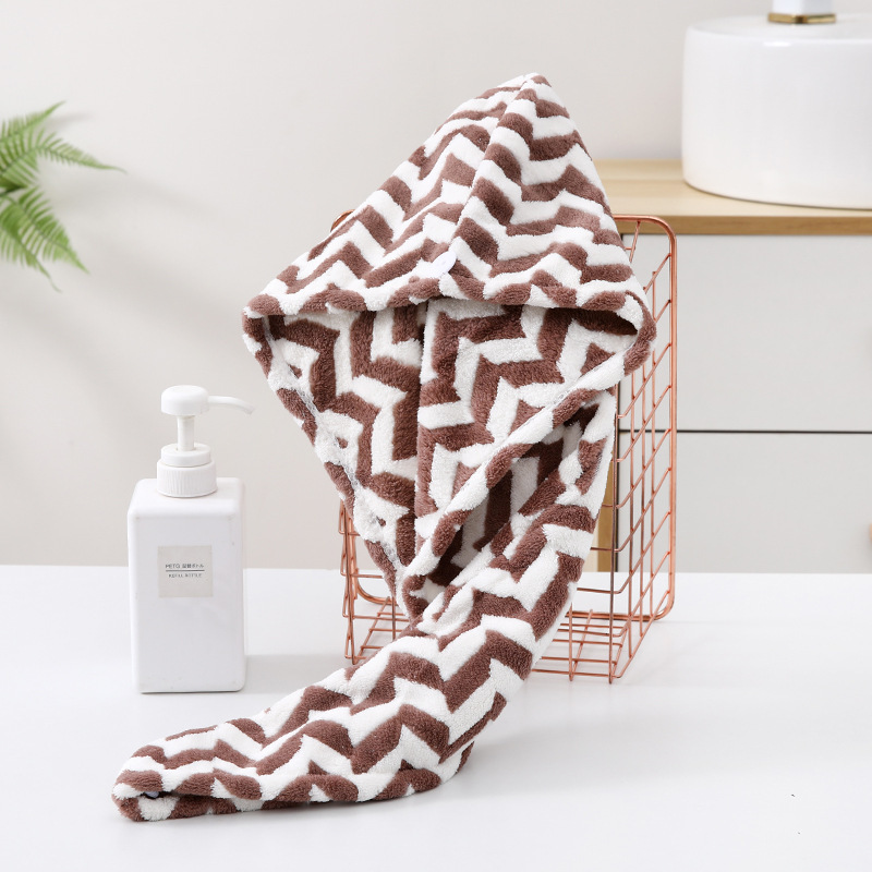 送料を追加、厚みのある高密度コーラルベルベットヘアドライキャップ、吸水性シャワーキャップ、エッジドヘアドライタオル、速乾ターバン卸売|undefined