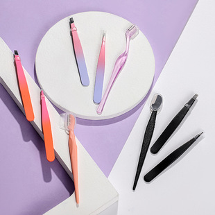Tweezers eyebrow clip plucking eyebrow clip small plucking pliers stainless steel eyebrow shaving knife false eyelashes female tool eyebrow trimming knife