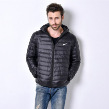 秋冬男士新款轻薄羽绒服连帽立领短款轻薄棉衣中青年便携外套现货