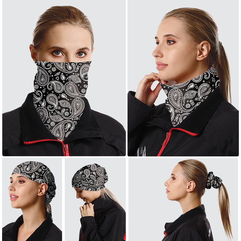 冬季户外脖子保暖脖套魔术面巾骑行钓鱼运动面罩围脖头巾男女