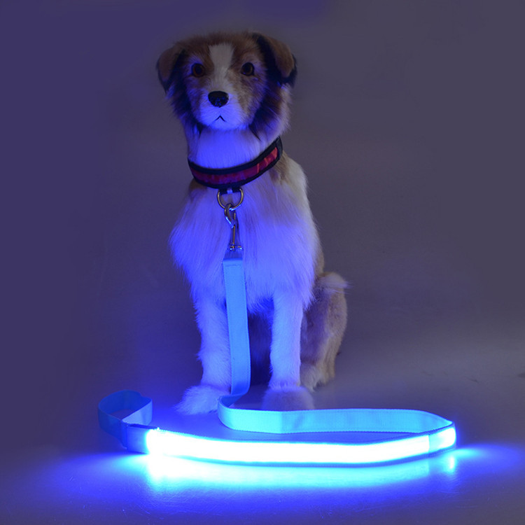 Correa de perro emisora de luz LED Correa de perro emisora de luz de carga USB Correa de perro emisora de luz Collar de perro emisor de luz para mascotas