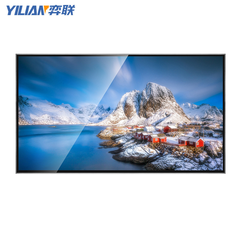 86寸超薄高清广告机壁挂 智能分屏电梯口安装简单网络版厂家直销