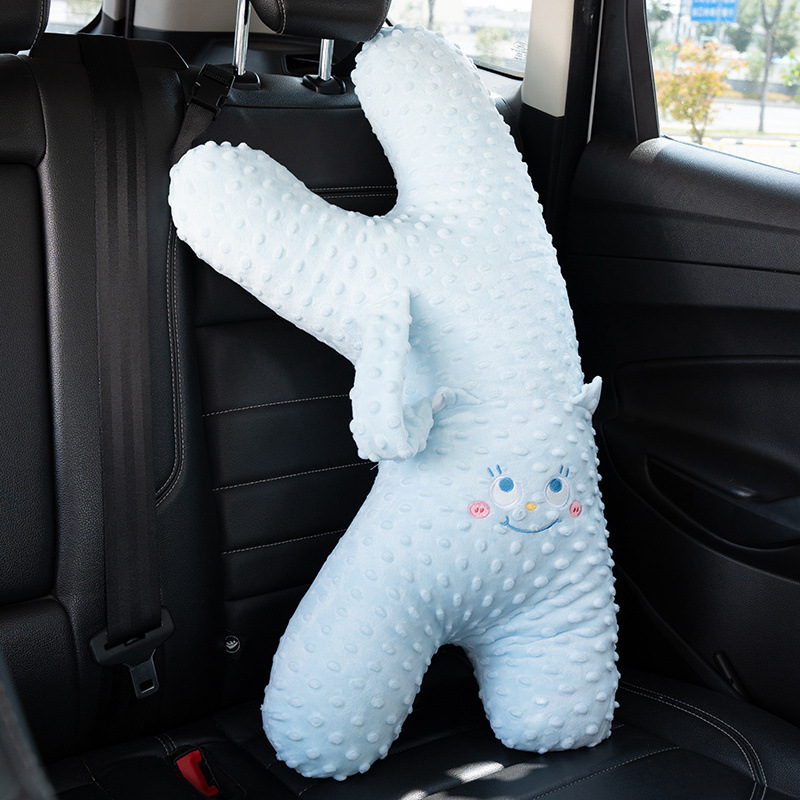 Verano almohada de seda de hielo para dormir niñas dormitorio de estudiantes dormitorio almohada de pierna para niños almohada de tira larga