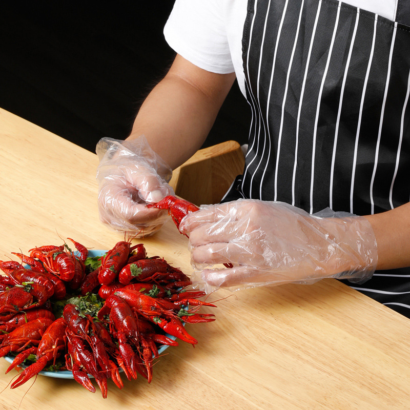 [Meliya] Disposable Gloves, Plastic Gloves, Food & Beauty Gloves, for Shampooing, Kitchen Use, and General Household Items