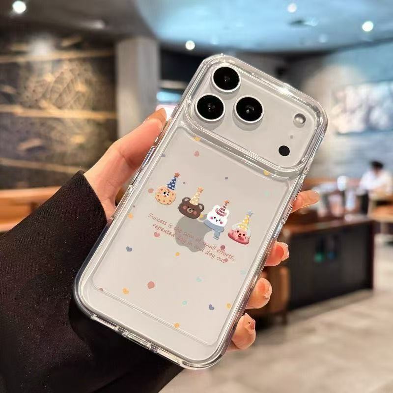 Animal Party Suitable for Apple Iphone17/17Promax Mobile Phone Case Transparent Star