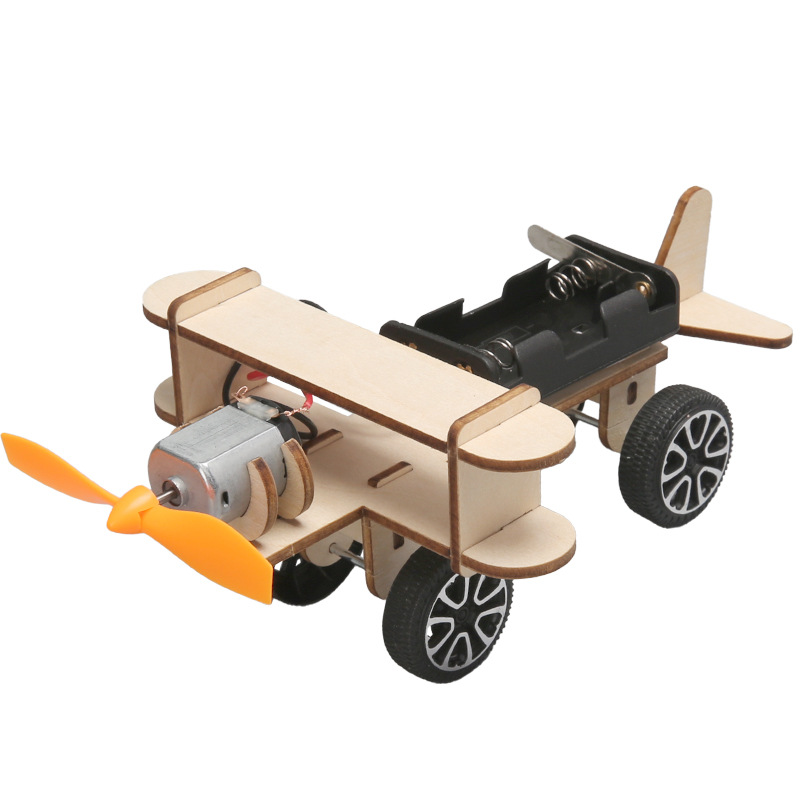 Ciencia y tecnología pequeña fabricación DIY deslizante pequeño avión conjunto de experimento científico juguete regalo para niños