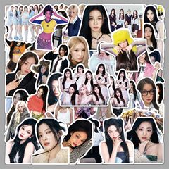 BABYMONSTER 落書きステッカー 50 枚 韓国ガールズグループ スター装飾ウォーターカップ 携帯電話ケース ノートブックステッカー