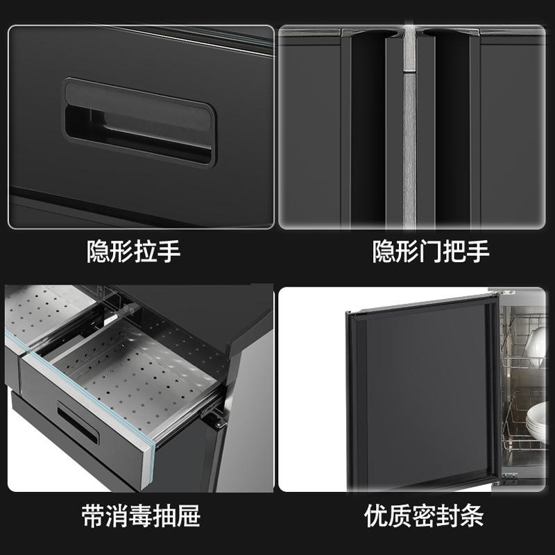 Gabinete de desinfección multifuncional de té, cocina comercial de comidas, gran comedor de comidas, caja doméstica de mármol