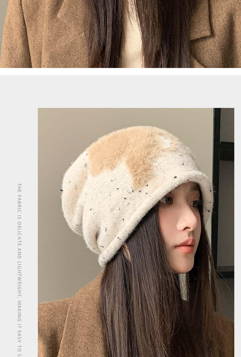Berretto in lana stile coreano per donna cappello invernale_voghion.com