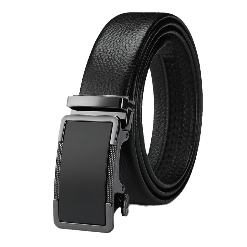Cinturón de cuero de los hombres directos de la fábrica productos genuinos de moda de los hombres jóvenes hebilla automática pantalones de piel de vaca cinturón casual de negocios