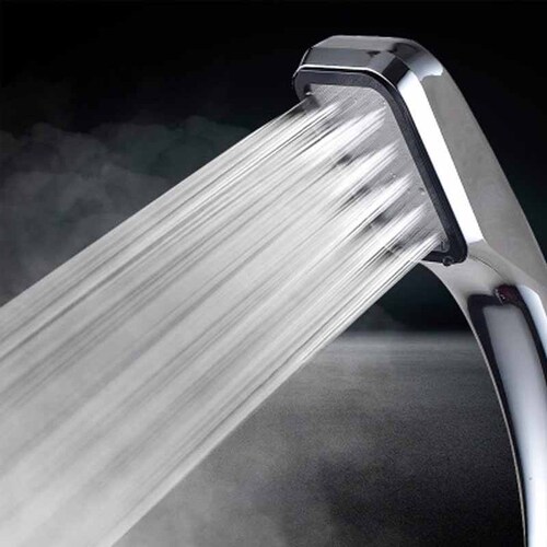 Premium supercharged shower bathroom accessories shower head handheld water-saving shower head shower head square three hundred holes