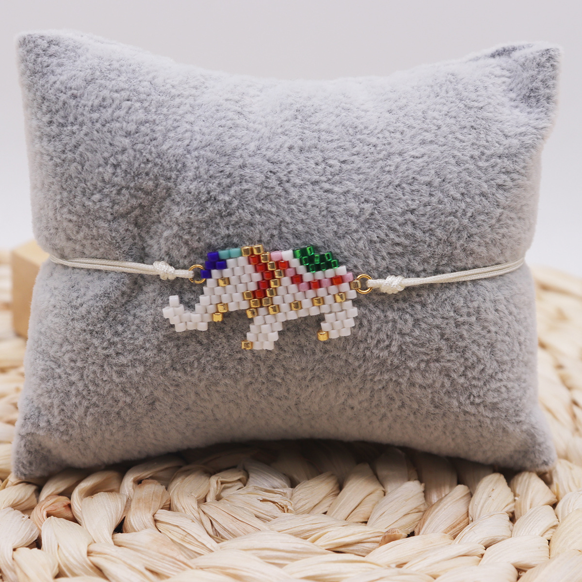 IG-Stil Elefant Saatperle Seil Kettenlos Streich Armbänder Großhandel display picture 16