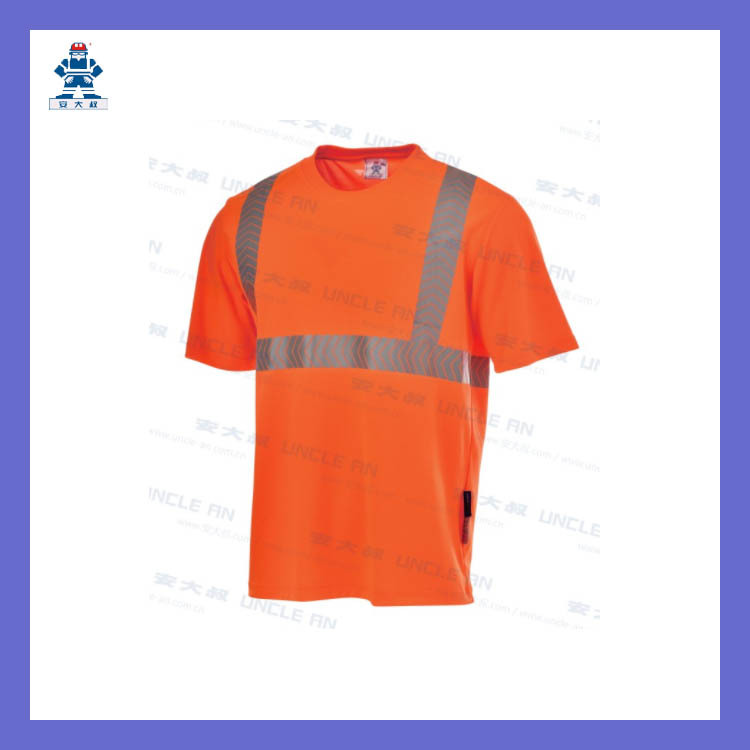 UncleAn警示安大叔服高警示快干圆领T恤E774