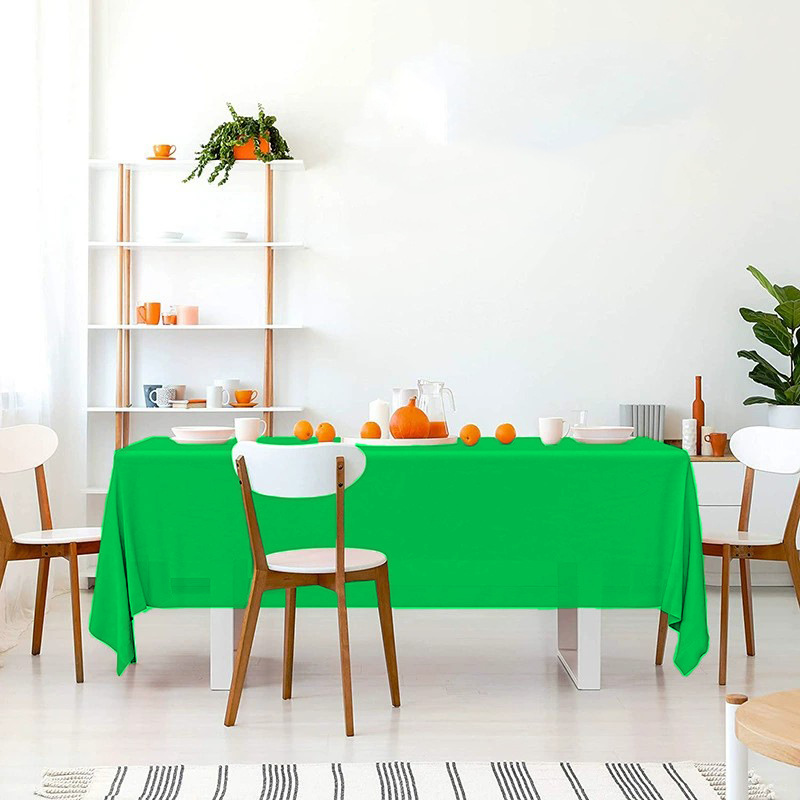 Mantel Desechable de Color Sólido, Mantel de Plástico PE Impermeable y Resistente al Aceite, Engrosado, para Hotel, Hogar, Fiesta, Venta al por Mayor, Mesa de Comedor