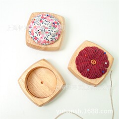 wooden Pin Cushion base橡胶木针插碗 木质针插空碗diy针插底座