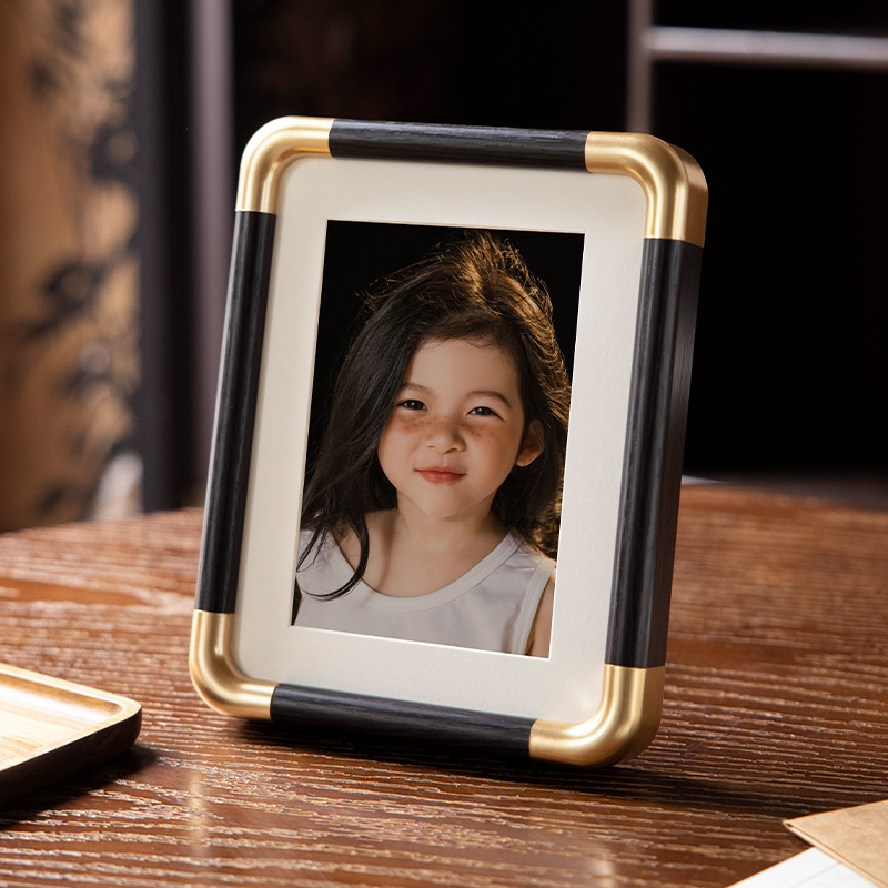 中国式フォトフレーム置物写真オーダーメードdiy壁付角丸絵枠空枠表装a3油絵表装枠高級感