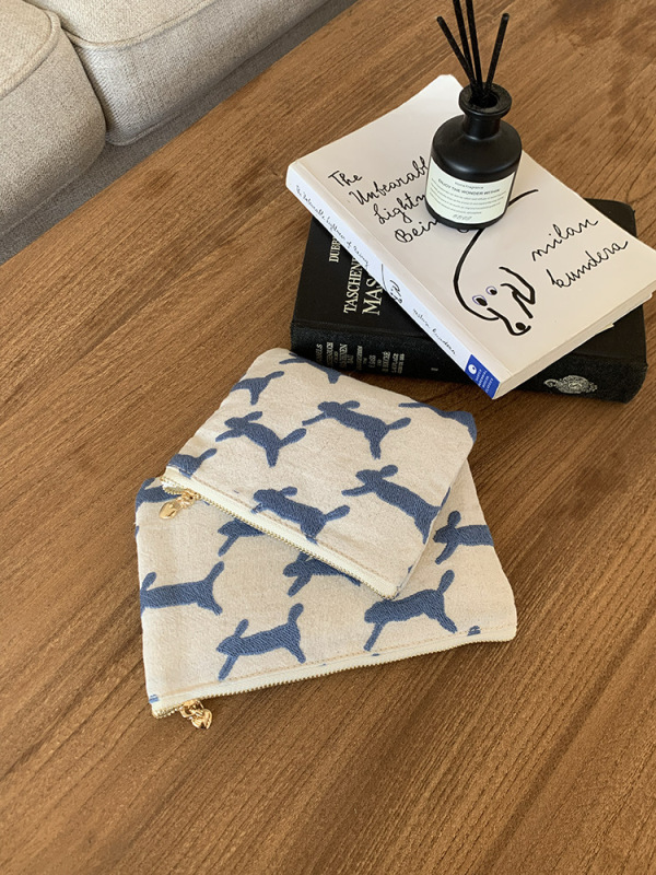 Matsuzawa ニッチ化粧品バッグカードバッグ刺繍ポータブル小銭入れインスタイルデータケーブルヘッドフォン小型収納袋|undefined