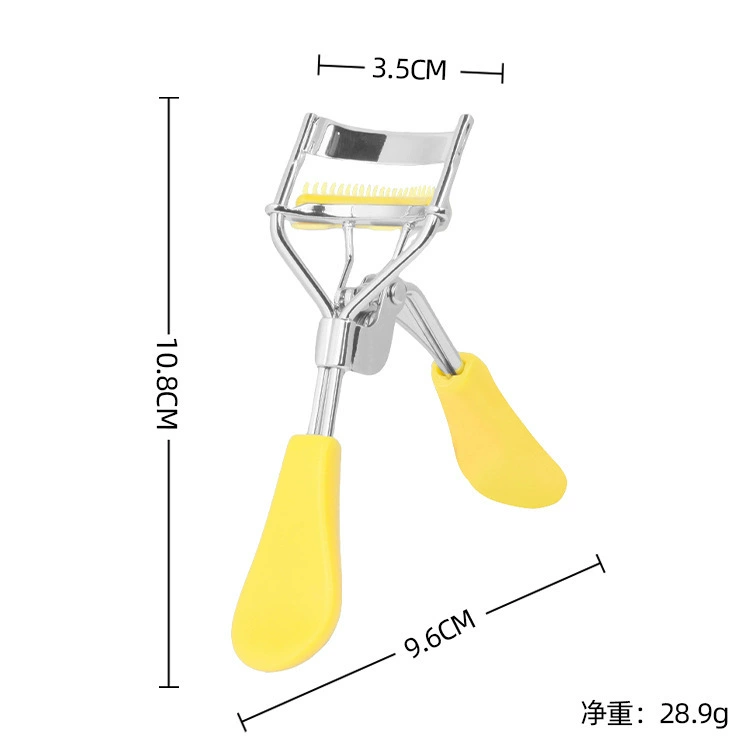 Handheld Eyelash Curler, Plastic Grip, For False Lashes, Compact 5.5 cm