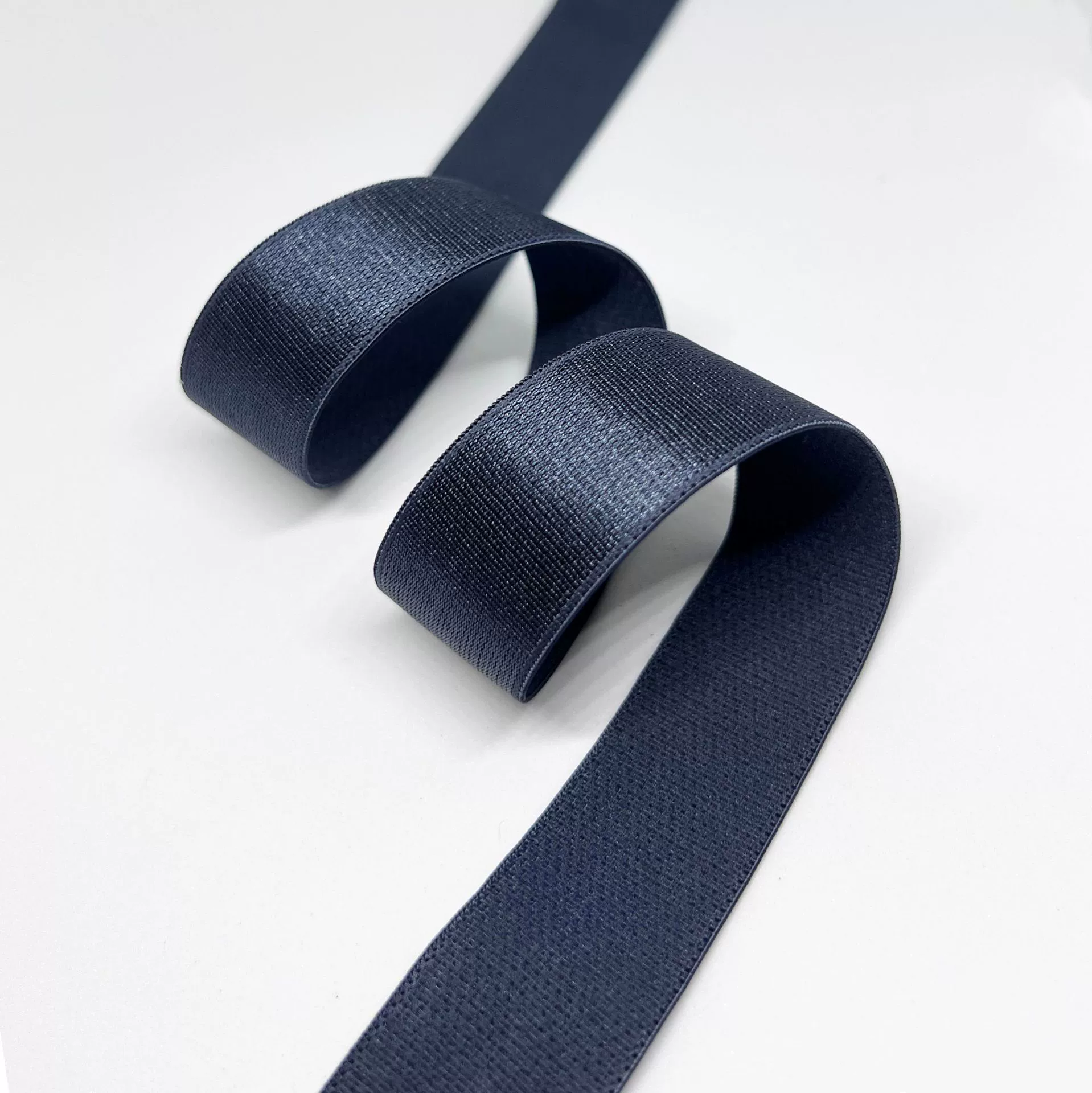 Glossy underwear, velvet straps, elastic bra, 8mm, 2.5mm, polyester, on elastic band