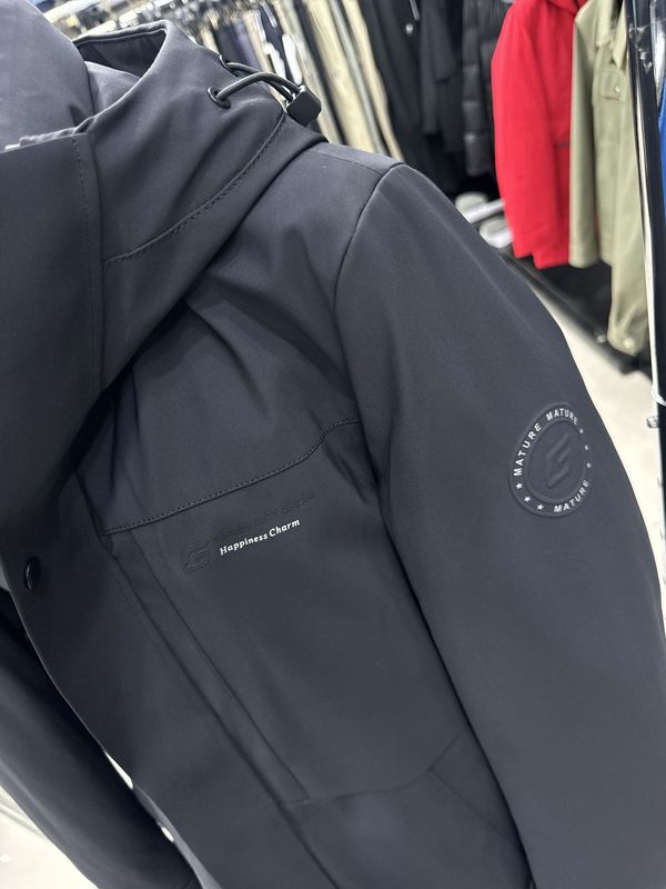 【海家】冬款 鸭绒工装连帽工装风 连帽舒适撞色字母羽绒服4Y050A|undefined