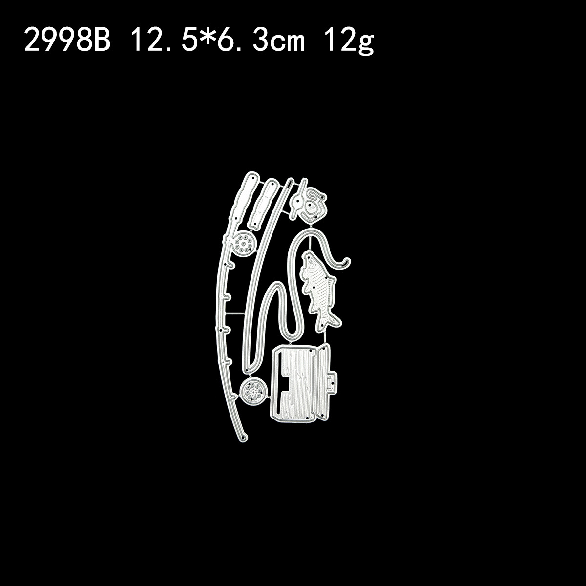 Caña de pescar DIY cuchillo molde corte muere álbum de recortes grabado cuchillo molde mano cuenta Material productos transfronterizos