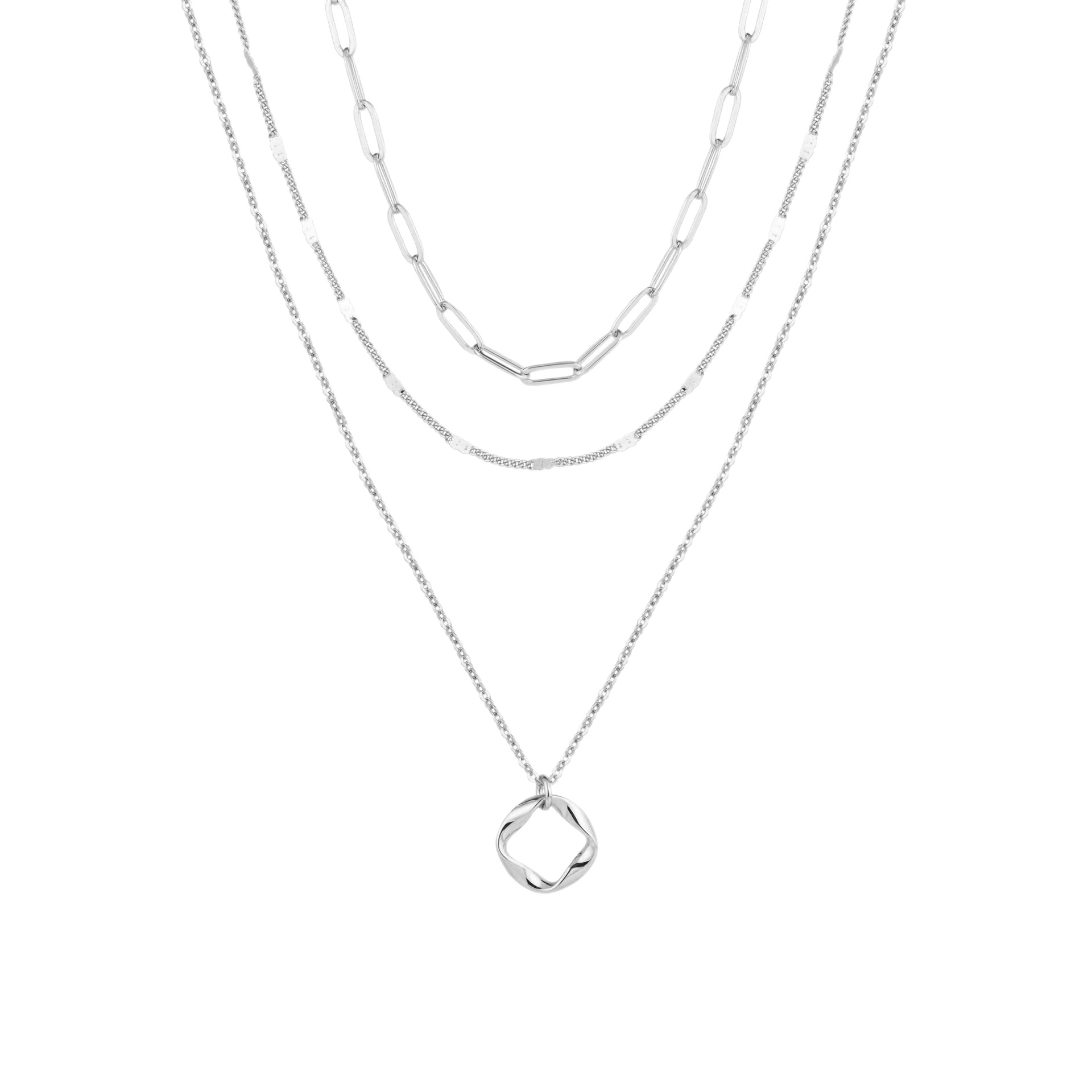 Collier pendentif multi-rangs pour femme élégance minimaliste_voghion.com