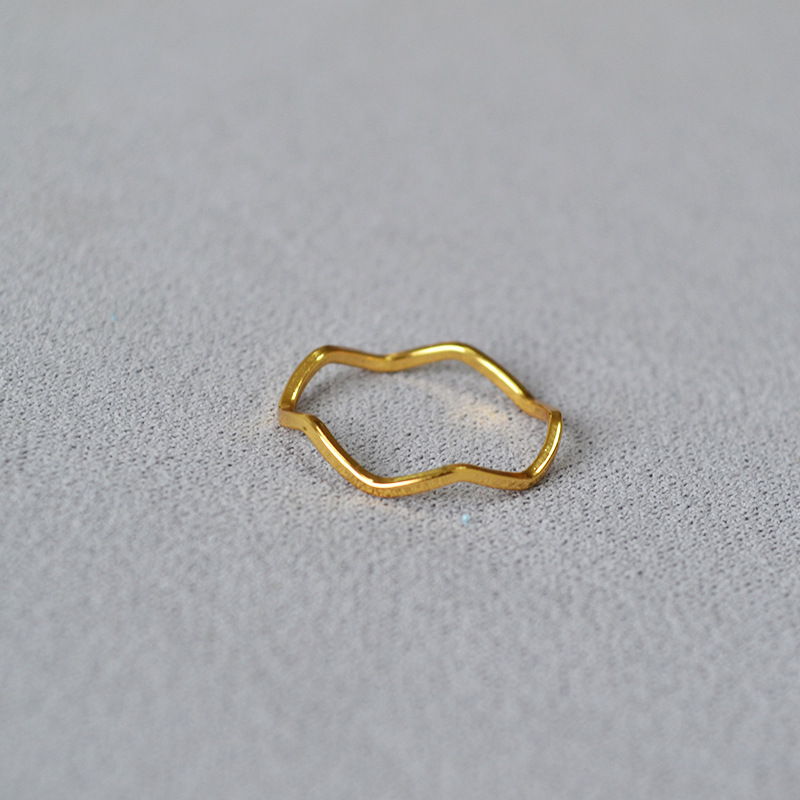3g Weight Rings Classification 1 Piece Quantity Holiday, Daily Occasion Brass Material Solid Color Pattern Women's Gender Plating Design Simple Style, Classic Style Style Brass Plating Solid Color Rings 11