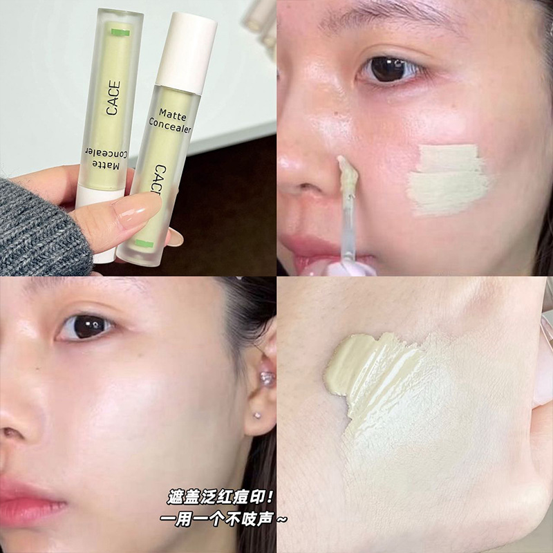 CACE Facial Clearing Concealer para cubrir manchas, acné, círculos oscuros, iluminación, concelador sin polvo, cosméticos transfronterizos