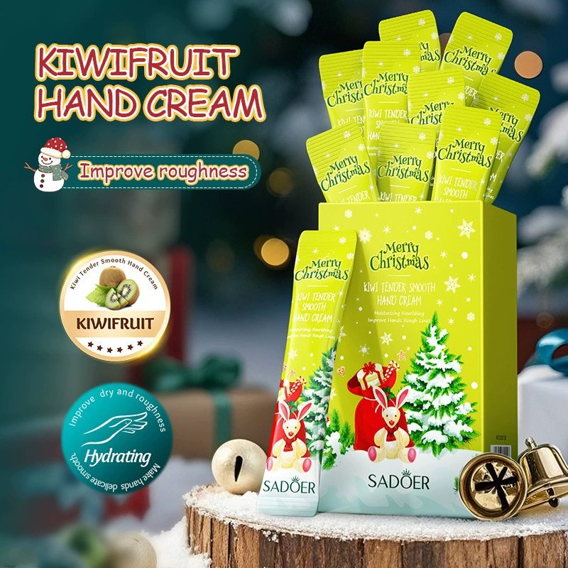 Полный английский SADOER Christmas Kiwi Tender Hand Cream Anti-Dry Crack Увлажняющий крем для рук Трансграничная внешняя торговля Оптовая торговля