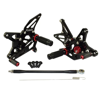 Suitable for Kawasaki Ninja ZX6R ZX636 09-23 modified motorcycle lifting pedal rear shift assembly (Motorcycle pedals) - black