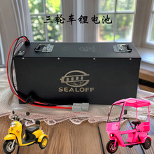 智能蓝牙三轮车锂电池72v磷酸铁锂电池60v低速四轮车电瓶超长续航