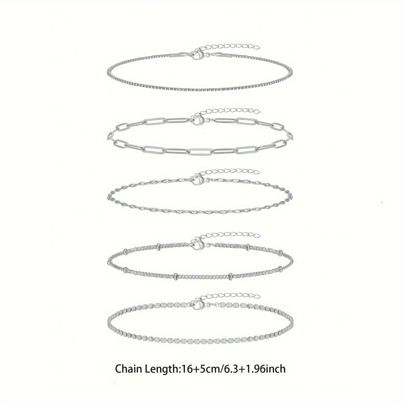 Minimalist Layered Bracelets Stackable Lightweight Jewelry_voghion.com