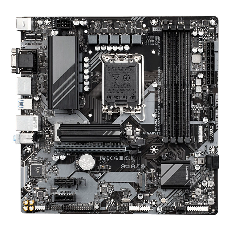 Материнская плата GIGABYTE B760M DS3H DDR5, совместима с процессорами 13700KF\13600KF\14700KF
