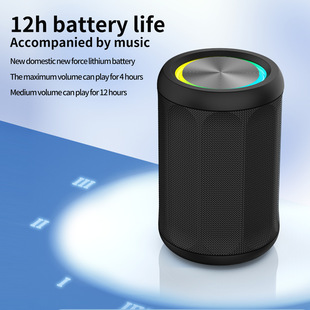 2025 New Mini Fabric Bluetooth Speaker Wireless Tws Interconnected Stereo Portable Colorful Audio Cross-Border