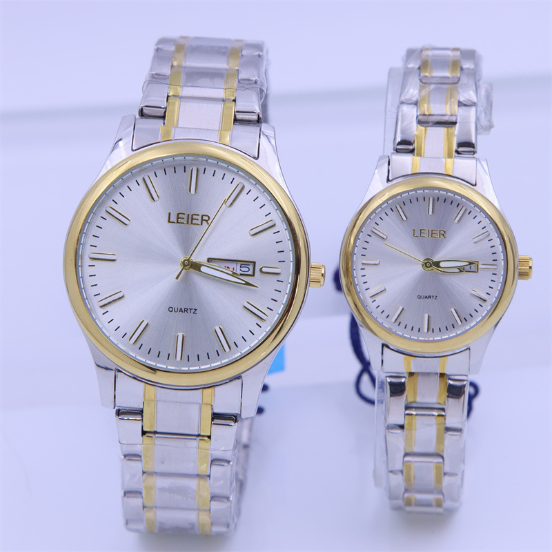 Original Leier Watch Stainless Steel Men's and Women's Fashionable Simple Quartz Watch 2035 Movement Waterproof Watch